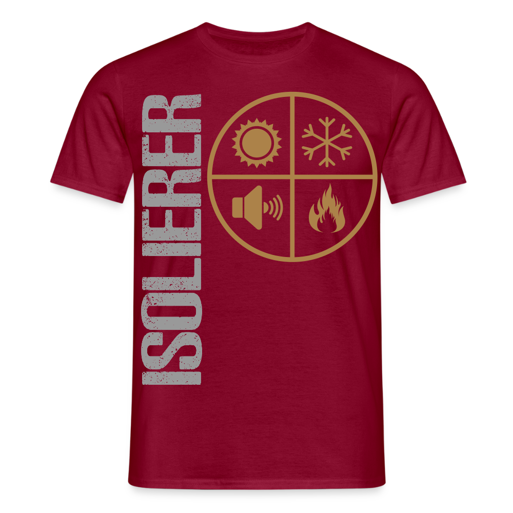 Unisex T-Shirt "Isolierer" Ziegelrot Männer T-Shirt {{ color }}