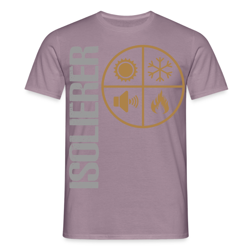 Unisex T-Shirt "Isolierer" Lilagrau Männer T-Shirt {{ color }}
