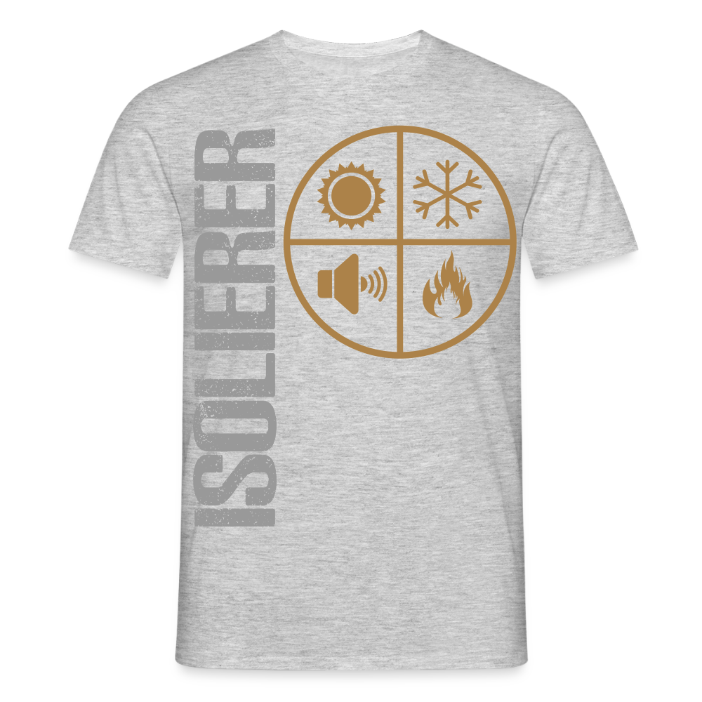 Unisex T-Shirt "Isolierer" Grau meliert Männer T-Shirt {{ color }}