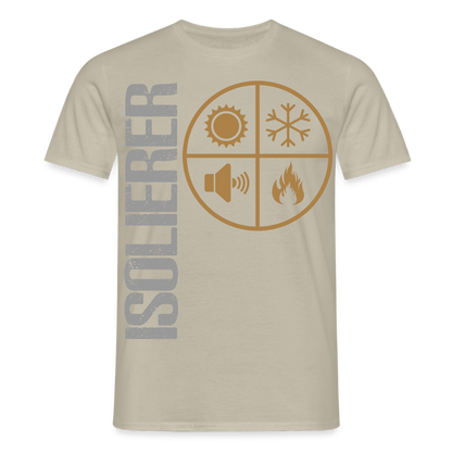 Unisex T-Shirt "Isolierer" Sandbeige Männer T-Shirt {{ color }}