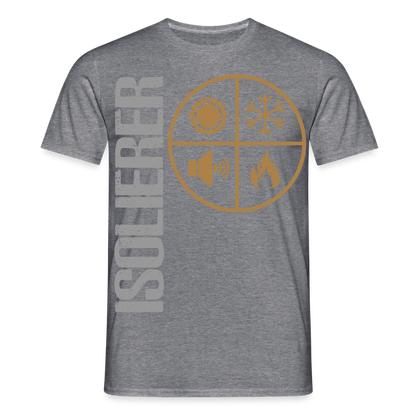 Unisex T-Shirt "Isolierer" Graphit meliert Männer T-Shirt {{ color }}