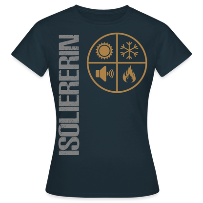Frauen T-Shirt "Isoliererin" Navy Frauen T-Shirt {{ color }}