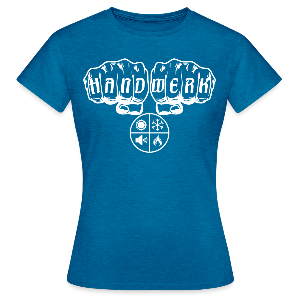 Frauen T-Shirt "Isolierer" Antikblaues Saphir meliert Frauen T-Shirt {{ color }}