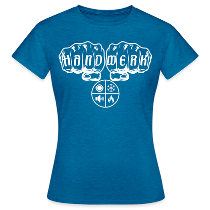 Frauen T-Shirt "Isolierer" Antikblaues Saphir meliert Frauen T-Shirt {{ color }}