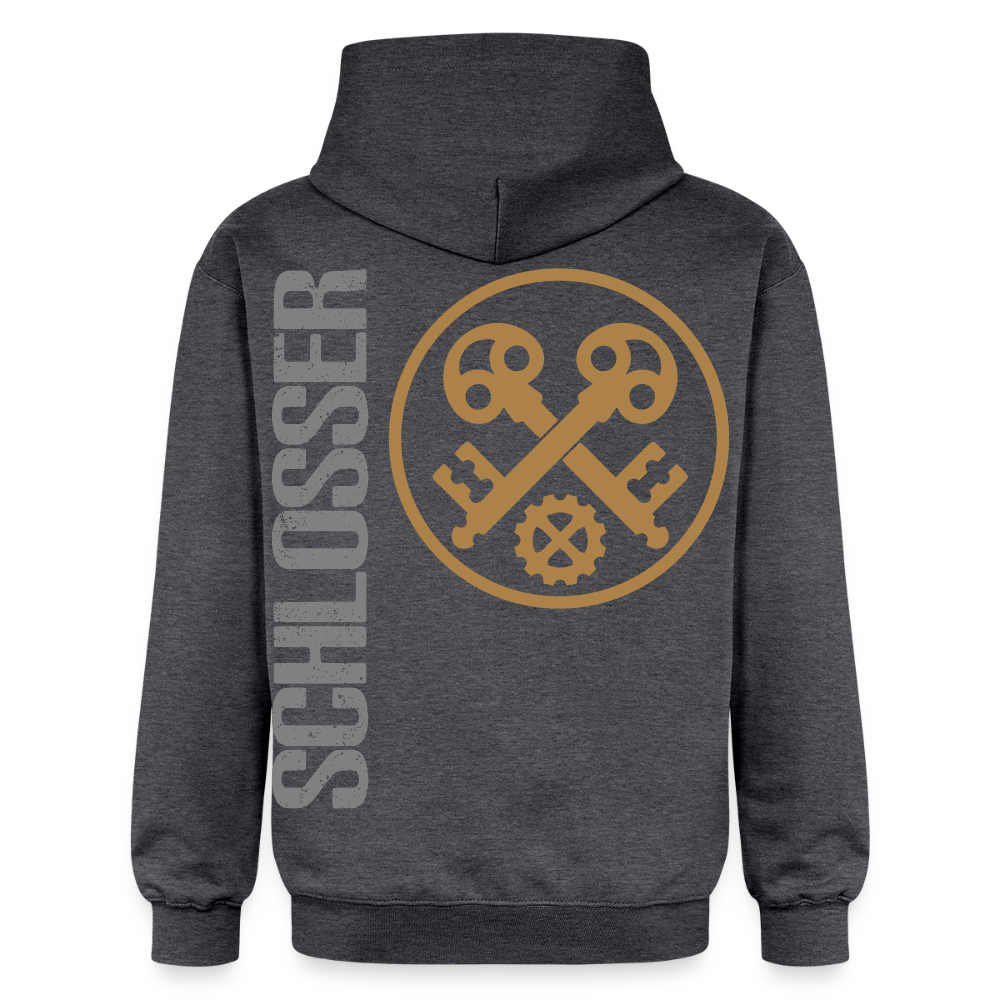 Gildan Unisex Softstyle® "Schlosser" Dunkelgrau meliert Gildan Unisex Softstyle® Midweight Hoodie {{ color }}