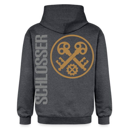 Gildan Unisex Softstyle® "Schlosser" Dunkelgrau meliert Gildan Unisex Softstyle® Midweight Hoodie {{ color }}