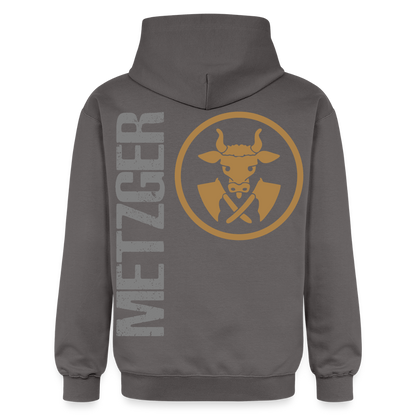 Gildan Unisex Softstyle® "Metzger" Dunkelgrau Gildan Unisex Softstyle® Midweight Hoodie {{ color }}