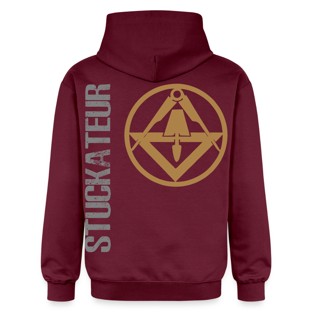 Gildan Unisex Softstyle® "Stuckateur" Maroon Gildan Unisex Softstyle® Midweight Hoodie {{ color }}