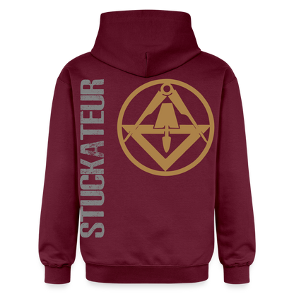 Gildan Unisex Softstyle® "Stuckateur" Maroon Gildan Unisex Softstyle® Midweight Hoodie {{ color }}
