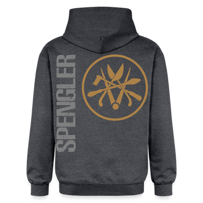 Gildan Unisex Softstyle® "Spengler" Dunkelgrau meliert Gildan Unisex Softstyle® Midweight Hoodie {{ color }}