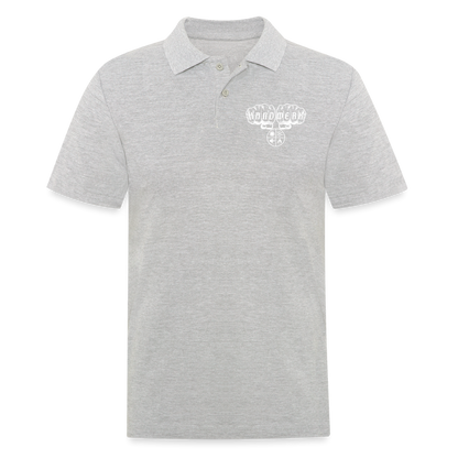 Männer Poloshirt "Isolierer" Grau meliert Männer Poloshirt {{ color }}