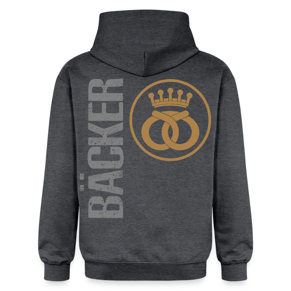 Gildan Unisex Softstyle® "Bäcker" Dunkelgrau meliert Gildan Unisex Softstyle® Midweight Hoodie {{ color }}