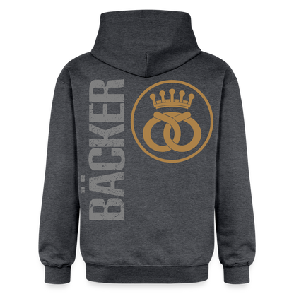 Gildan Unisex Softstyle® "Bäcker" Dunkelgrau meliert Gildan Unisex Softstyle® Midweight Hoodie {{ color }}