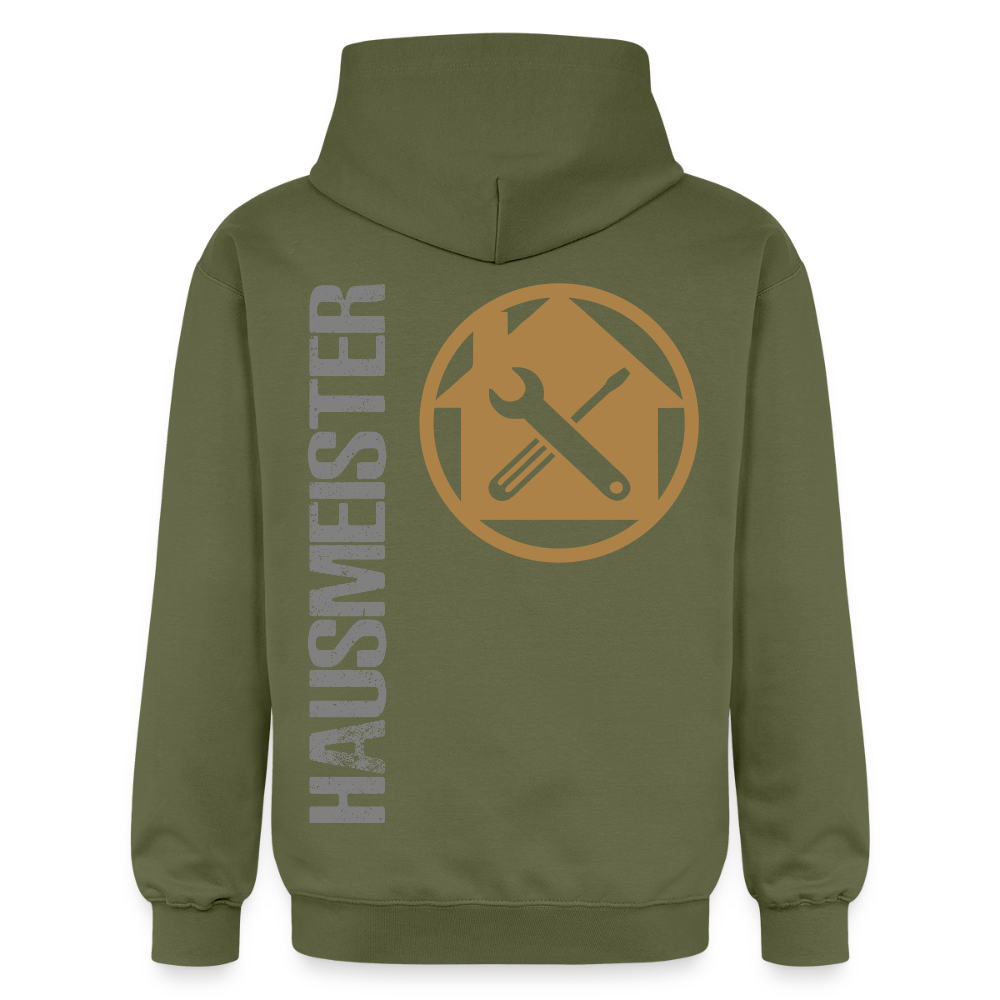 Gildan Unisex Softstyle® "Hausmeister" Militärgrün Gildan Unisex Softstyle® Midweight Hoodie {{ color }}