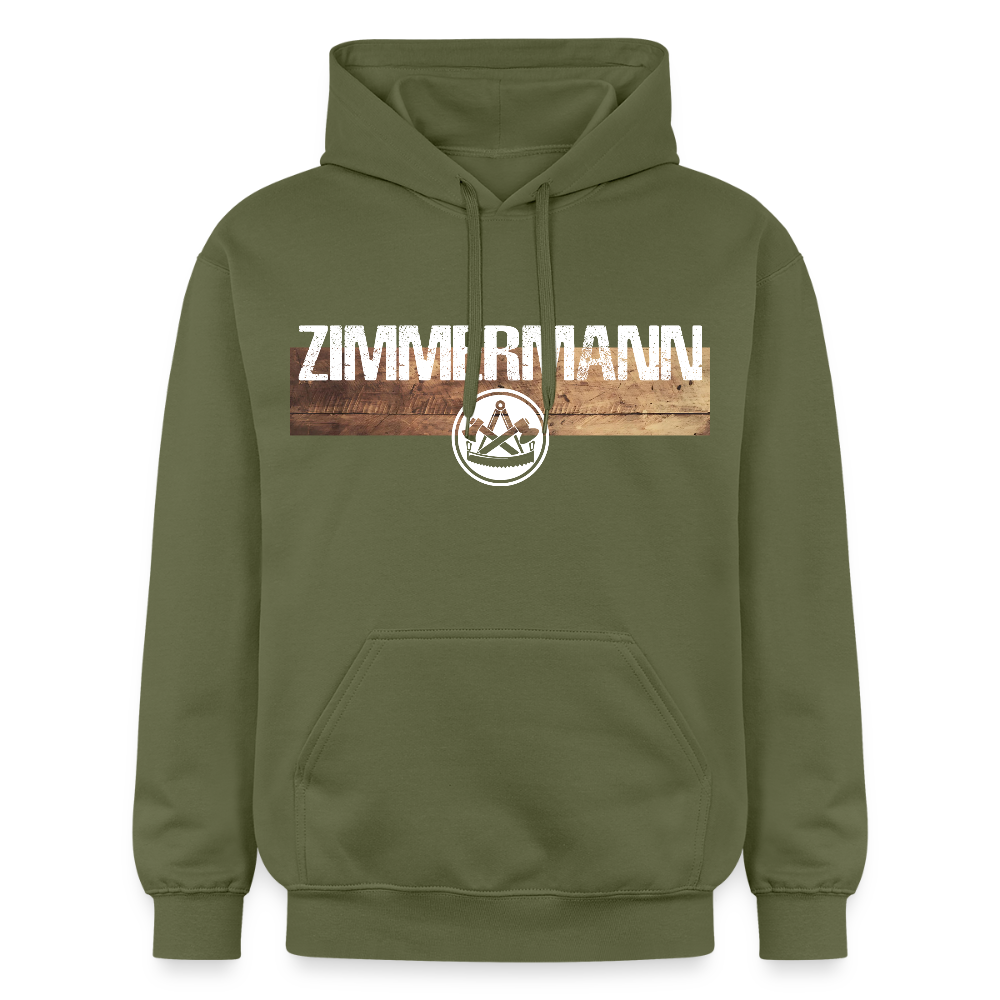 Gildan Unisex Softstyle® "Zimmermann" Militärgrün Gildan Unisex Softstyle® Midweight Hoodie {{ color }}