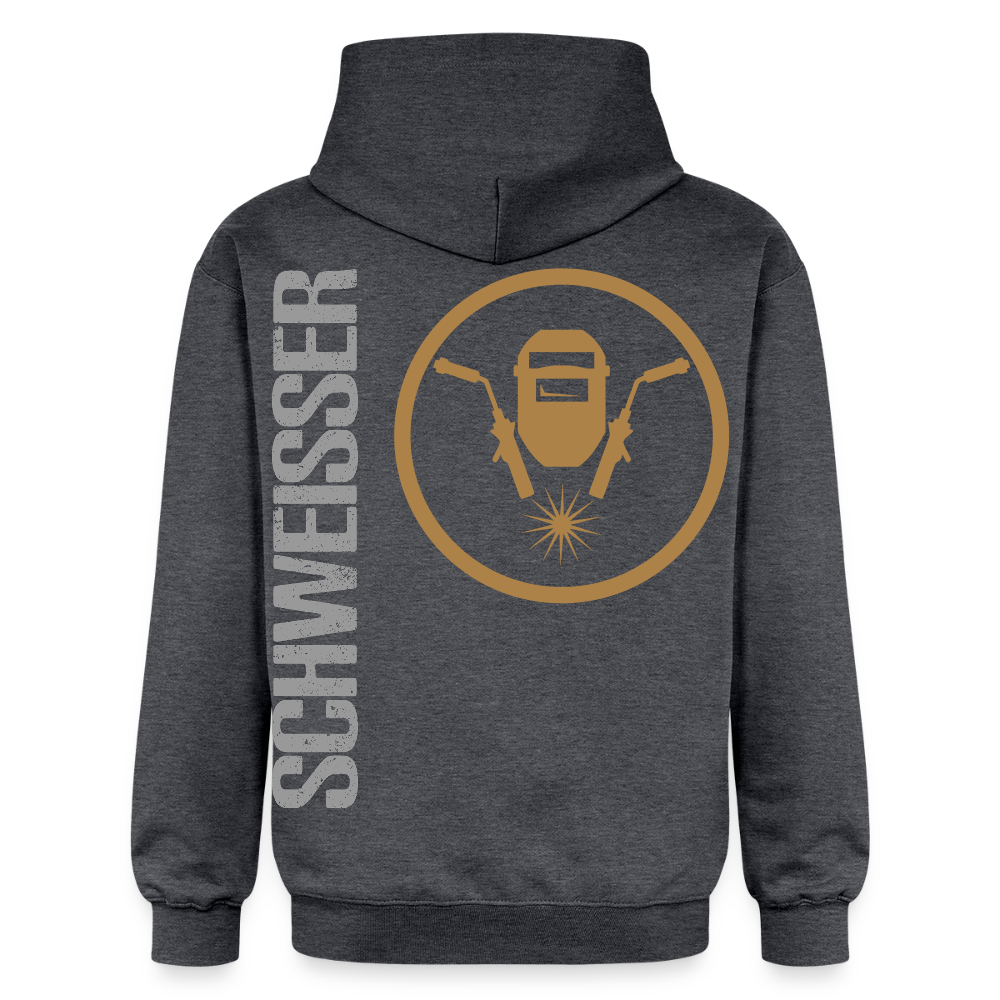 Gildan Unisex Softstyle® "Schweisser" Dunkelgrau meliert Gildan Unisex Softstyle® Midweight Hoodie {{ color }}