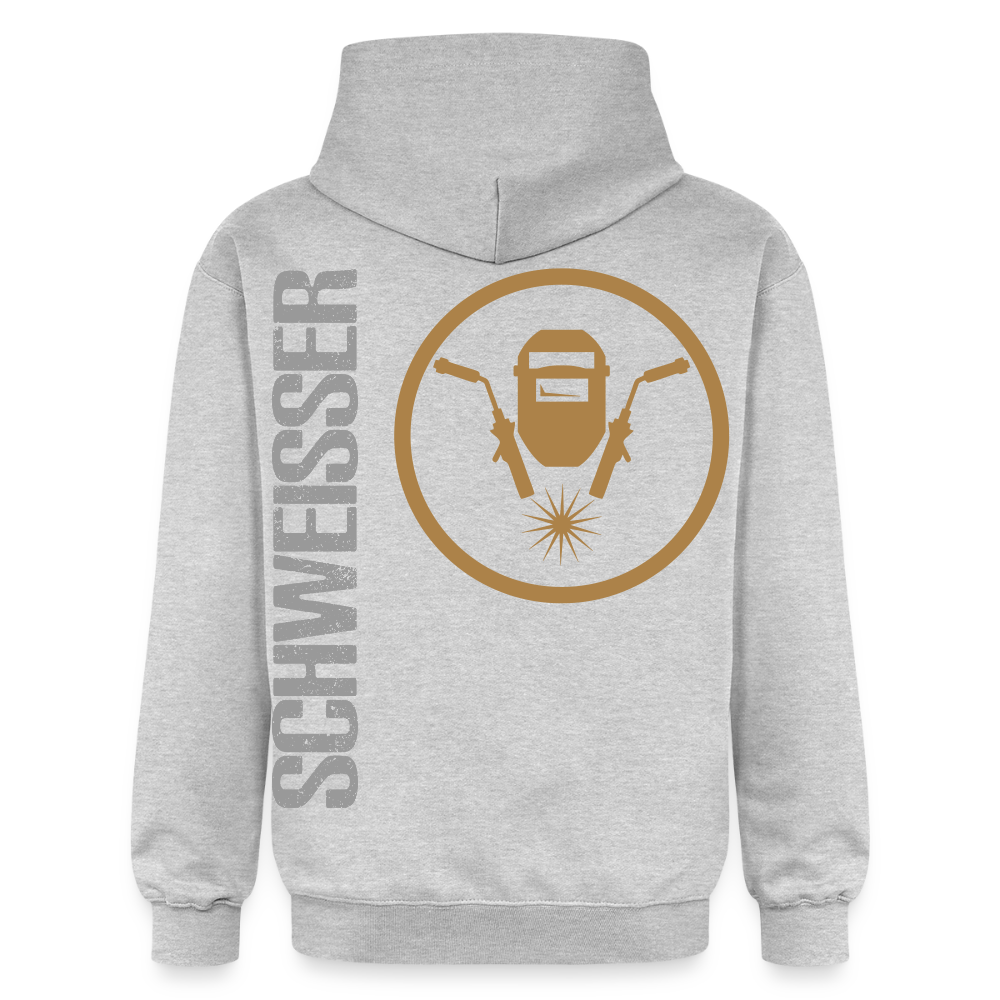 Gildan Unisex Softstyle® "Schweisser" Hellgrau meliert Gildan Unisex Softstyle® Midweight Hoodie {{ color }}