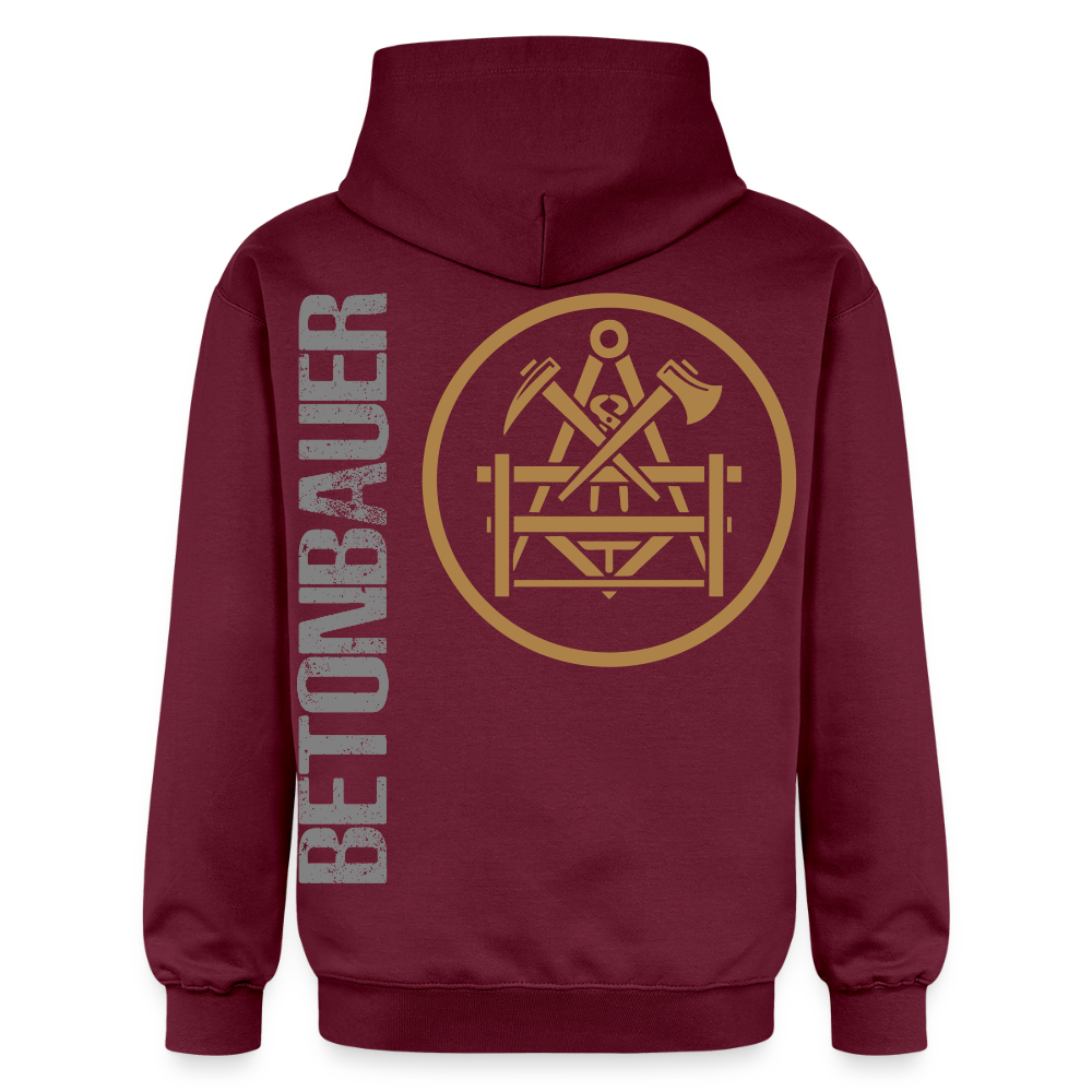 Gildan Unisex Softstyle® "Betonbauer" Maroon Gildan Unisex Softstyle® Midweight Hoodie {{ color }}
