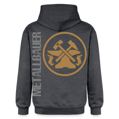 Gildan Unisex Softstyle® "Metallbauer" Dunkelgrau meliert Gildan Unisex Softstyle® Midweight Hoodie {{ color }}