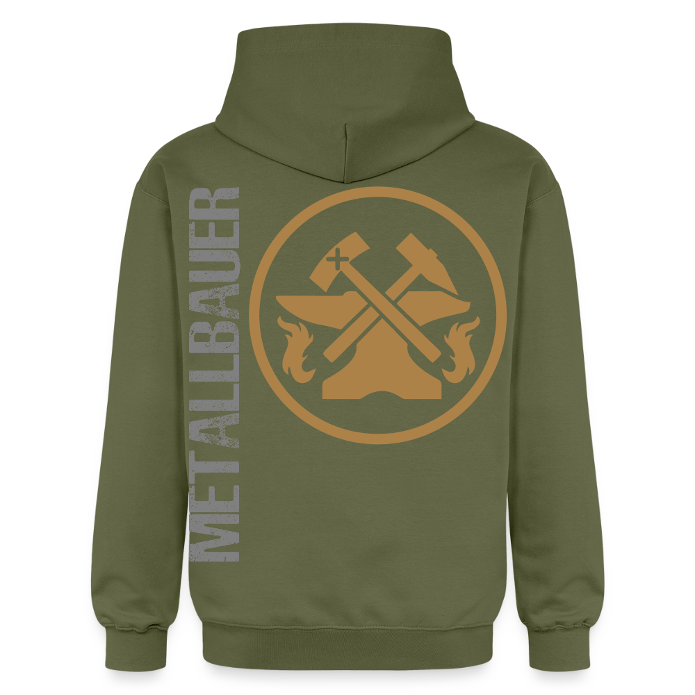 Gildan Unisex Softstyle® "Metallbauer" Militärgrün Gildan Unisex Softstyle® Midweight Hoodie {{ color }}