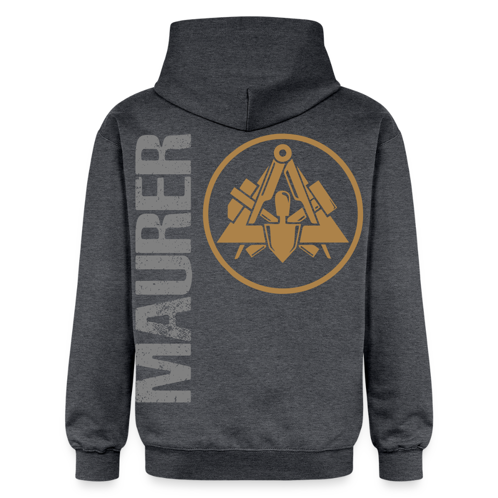 Gildan Unisex Softstyle® "Maurer" Dunkelgrau meliert Gildan Unisex Softstyle® Midweight Hoodie {{ color }}