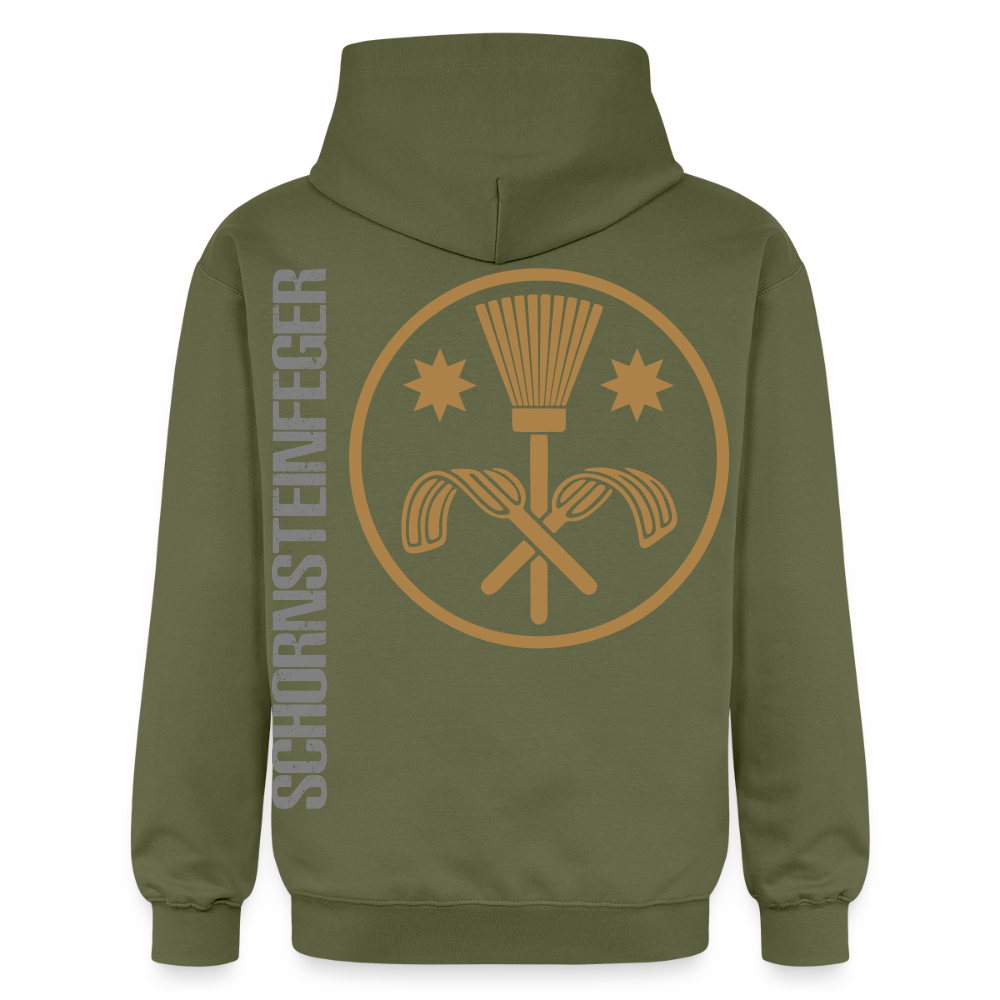 Gildan Unisex Softstyle® "Schornsteinfeger" Militärgrün Gildan Unisex Softstyle® Midweight Hoodie {{ color }}