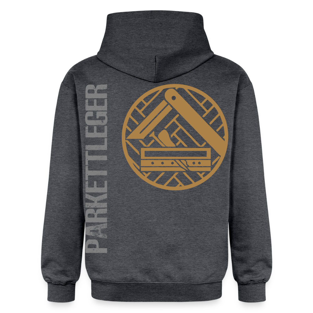 Gildan Unisex Softstyle® "Parkettleger" Dunkelgrau meliert Gildan Unisex Softstyle® Midweight Hoodie {{ color }}