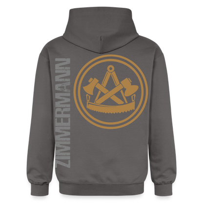 Gildan Unisex Softstyle® "Zimmermann" Dunkelgrau Gildan Unisex Softstyle® Midweight Hoodie {{ color }}