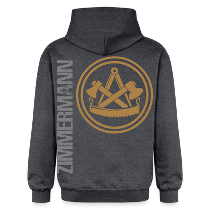 Gildan Unisex Softstyle® "Zimmermann" Dunkelgrau meliert Gildan Unisex Softstyle® Midweight Hoodie {{ color }}