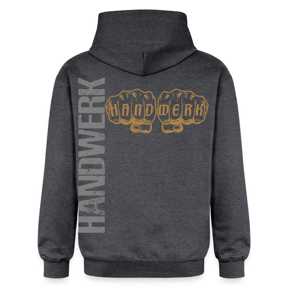 Gildan Unisex Softstyle® "Handwerk24" Dunkelgrau meliert Gildan Unisex Softstyle® Midweight Hoodie {{ color }}