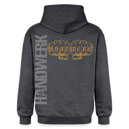 Gildan Unisex Softstyle® "Handwerk24" Dunkelgrau meliert Gildan Unisex Softstyle® Midweight Hoodie {{ color }}