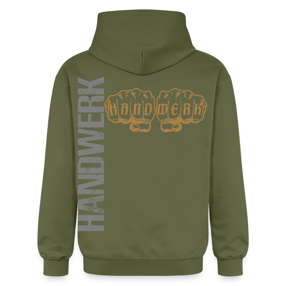 Gildan Unisex Softstyle® "Handwerk24" Militärgrün Gildan Unisex Softstyle® Midweight Hoodie {{ color }}
