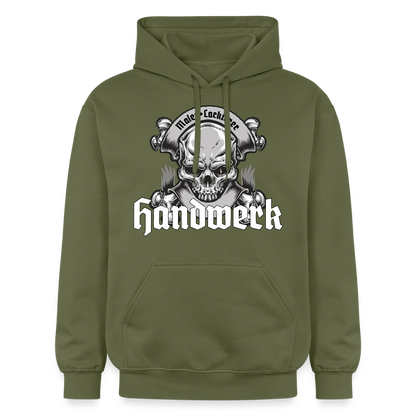 Unisex Hoodie "Skull-Maler/Lackierer" Militärgrün Gildan Unisex Softstyle® Midweight Hoodie {{ color }}