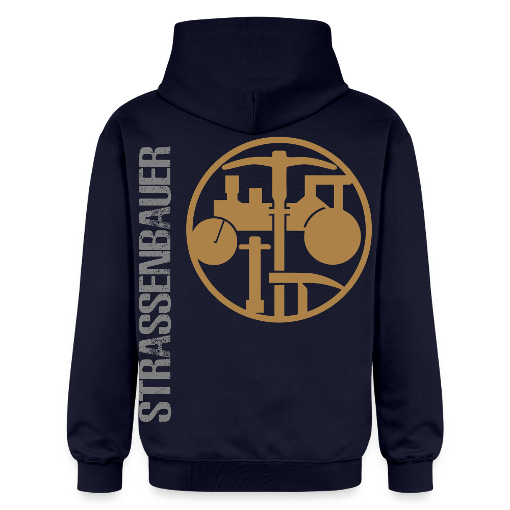 Gildan Unisex Softstyle® "Strassenbauer" Navy Gildan Unisex Softstyle® Midweight Hoodie {{ color }}