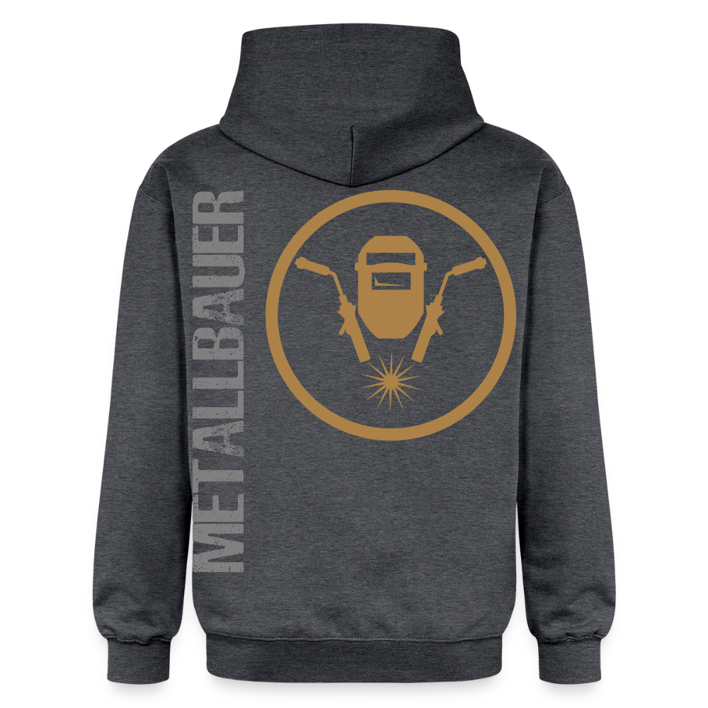 Gildan Unisex Softstyle® "Metallbauer" Dunkelgrau meliert Gildan Unisex Softstyle® Midweight Hoodie {{ color }}