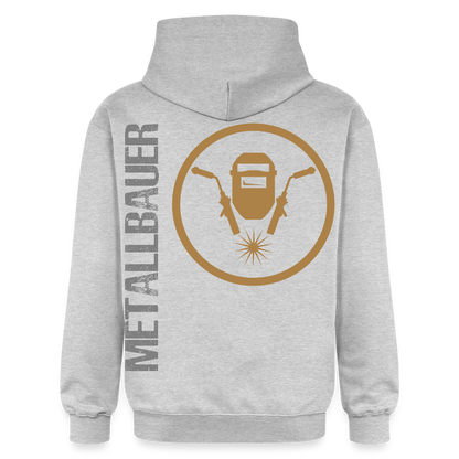 Gildan Unisex Softstyle® "Metallbauer" Hellgrau meliert Gildan Unisex Softstyle® Midweight Hoodie {{ color }}