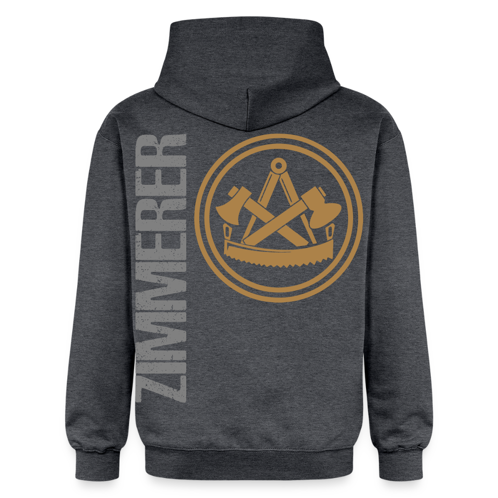 Gildan Unisex Softstyle® "Zimmerer" Dunkelgrau meliert Gildan Unisex Softstyle® Midweight Hoodie {{ color }}