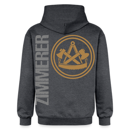 Gildan Unisex Softstyle® "Zimmerer" Dunkelgrau meliert Gildan Unisex Softstyle® Midweight Hoodie {{ color }}