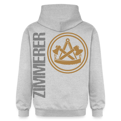 Gildan Unisex Softstyle® "Zimmerer" Hellgrau meliert Gildan Unisex Softstyle® Midweight Hoodie {{ color }}