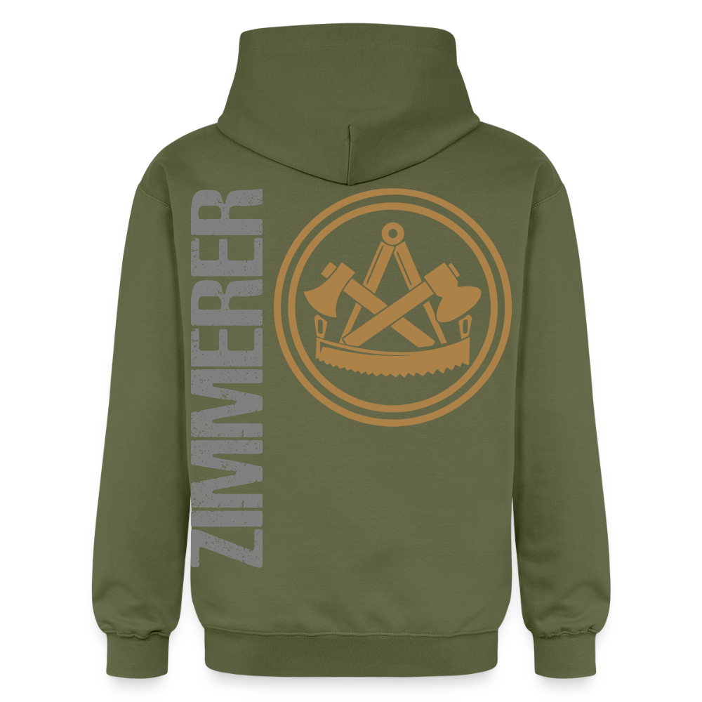 Gildan Unisex Softstyle® "Zimmerer" Militärgrün Gildan Unisex Softstyle® Midweight Hoodie {{ color }}