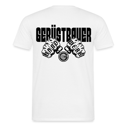 Unisex T-Shirt "Gerüstbauer" Weiß Männer T-Shirt {{ color }}