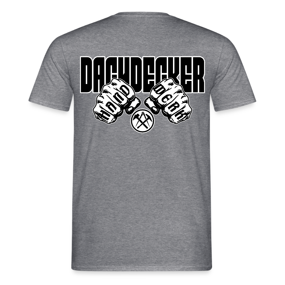 Unisex T-Shirt "Dachdecker" Graphit meliert Männer T-Shirt {{ color }}