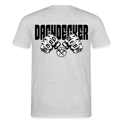 Unisex T-Shirt "Dachdecker" Grau meliert Männer T-Shirt {{ color }}