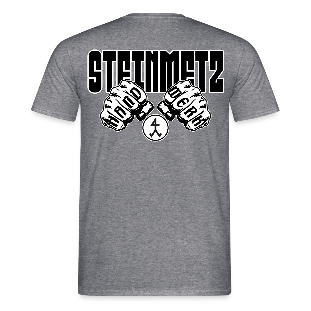 Unisex T-Shirt "Steinmetz" Graphit meliert Männer T-Shirt {{ color }}
