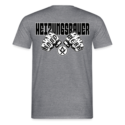 Unisex T-Shirt "Heizungsbauer" Graphit meliert Männer T-Shirt {{ color }}