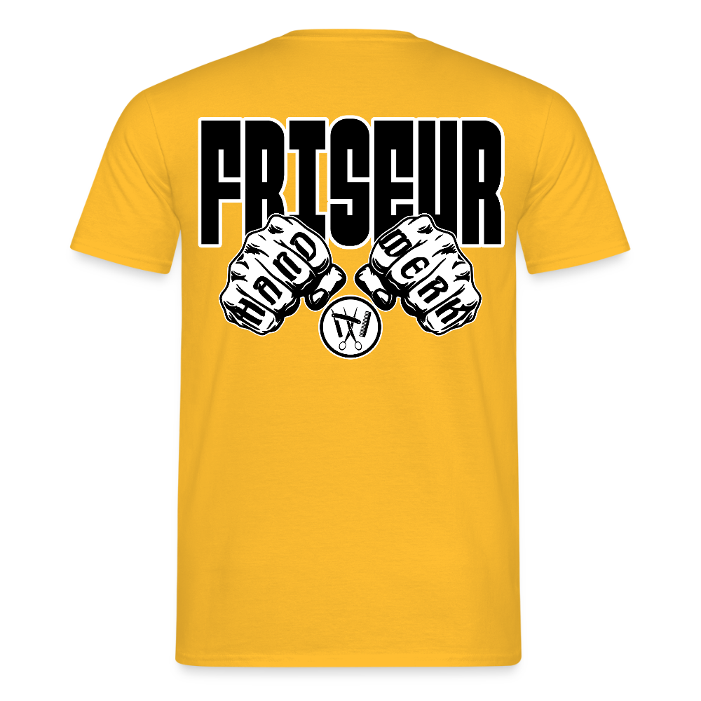 Unisex T-Shirt "Friseur" Gelb Männer T-Shirt {{ color }}
