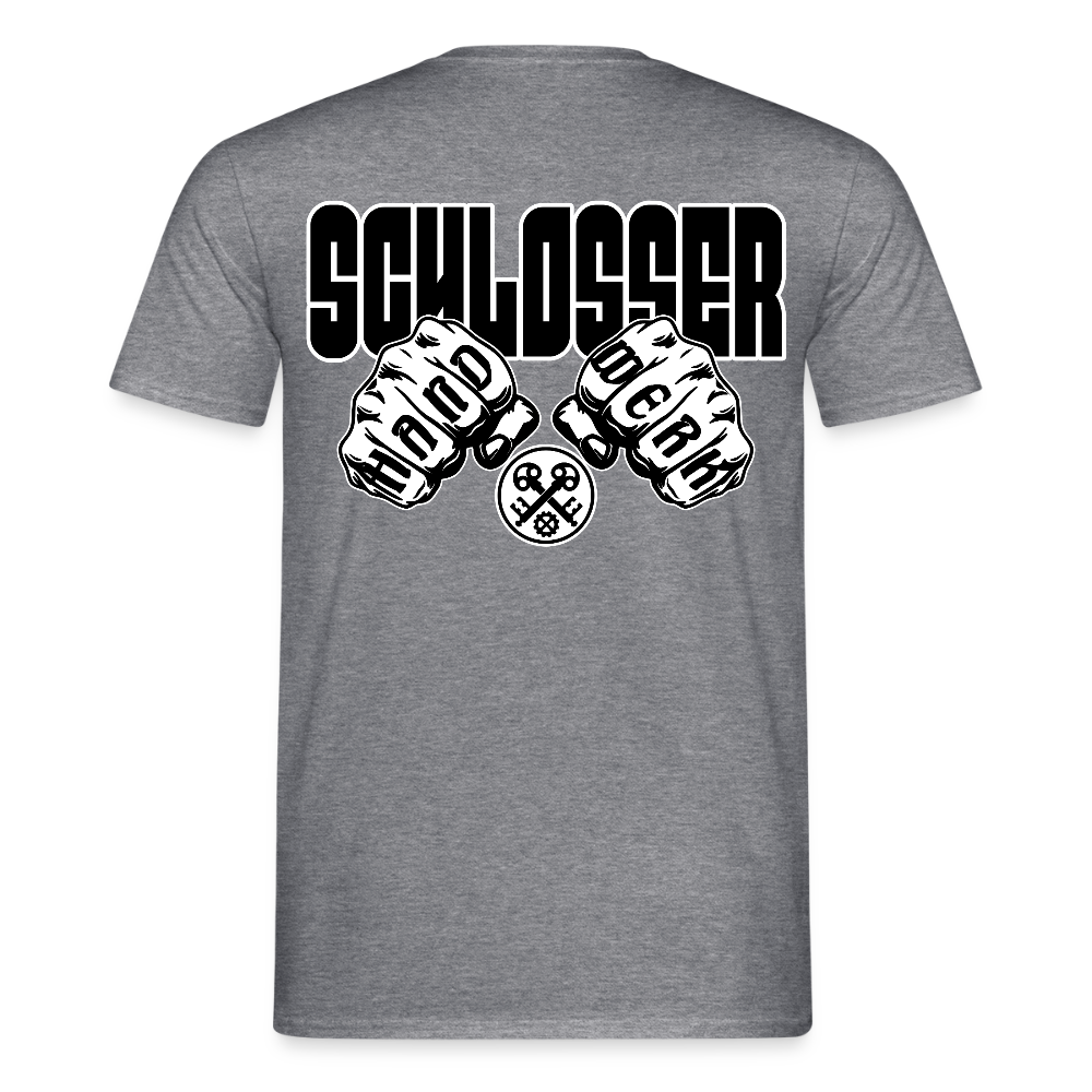 Unisex T-Shirt "Schlosser" Graphit meliert Männer T-Shirt {{ color }}