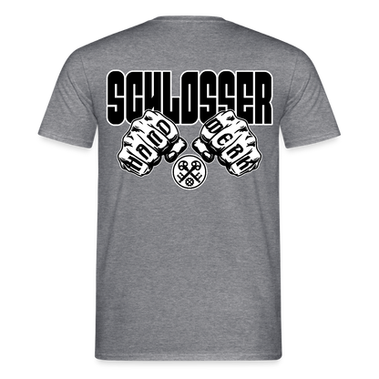Unisex T-Shirt "Schlosser" Graphit meliert Männer T-Shirt {{ color }}