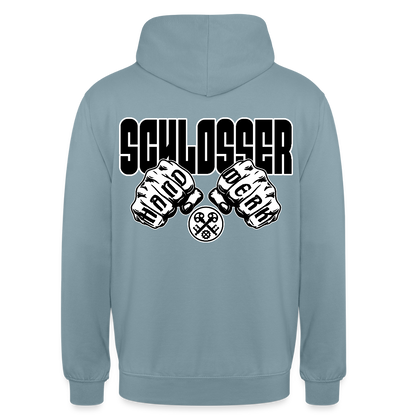 Unisex Hoodie "Schlosser" Nebelblau Unisex Hoodie {{ color }}
