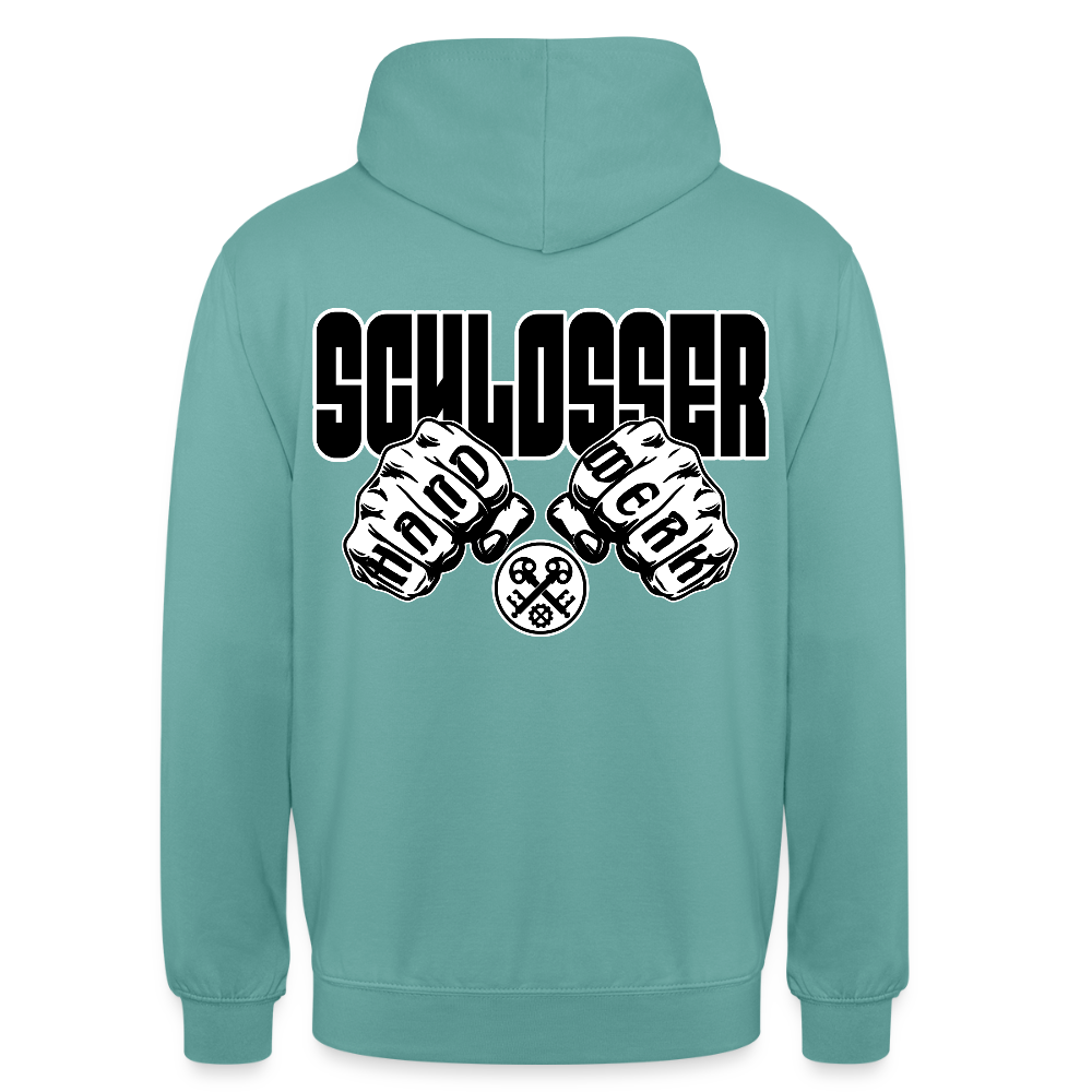 Unisex Hoodie "Schlosser" Pastelltürkis Unisex Hoodie {{ color }}